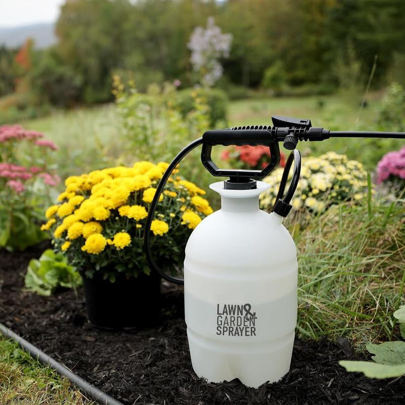 1 Gallon Lawn and Garden Pump Pressured Sprayer, for Spraying Plants, Garden Watering