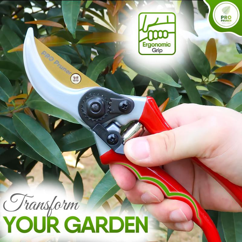 Pro Premium Bypass Pruning Shears, Use as Pruners, Garden Shears